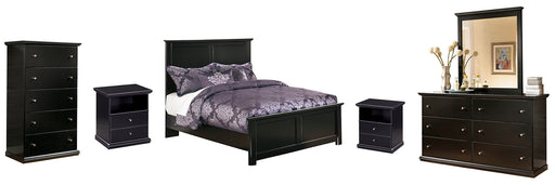 Maribel Full Panel Bed with Mirrored Dresser, Chest and 2 Nightstands JR Furniture Storefurniture, home furniture, home decor