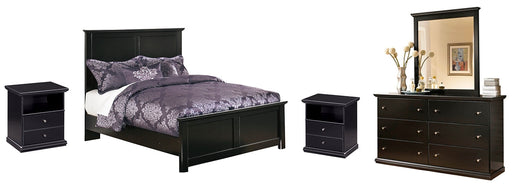 Maribel Full Panel Bed with Mirrored Dresser and 2 Nightstands JR Furniture Storefurniture, home furniture, home decor