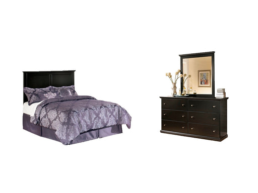 Maribel Full Panel Headboard with Mirrored Dresser JR Furniture Storefurniture, home furniture, home decor