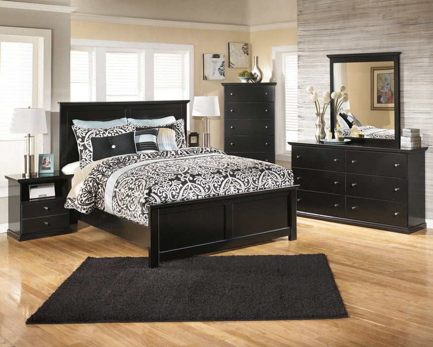 Maribel King Panel Bed with Mirrored Dresser, Chest and 2 Nightstands JR Furniture Storefurniture, home furniture, home decor