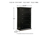 Maribel Queen/Full Panel Headboard with Mirrored Dresser and Chest JR Furniture Storefurniture, home furniture, home decor