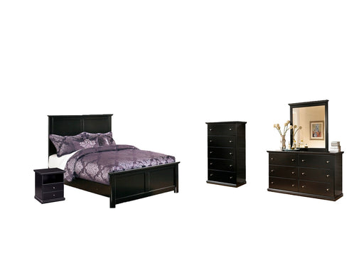 Maribel Queen Panel Bed with Mirrored Dresser, Chest and Nightstand JR Furniture Storefurniture, home furniture, home decor