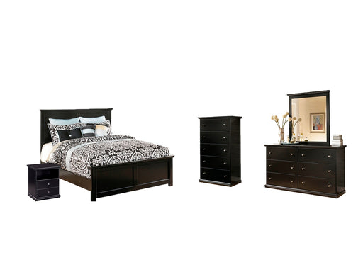 Maribel Queen Panel Bed with Mirrored Dresser, Chest and Nightstand JR Furniture Storefurniture, home furniture, home decor