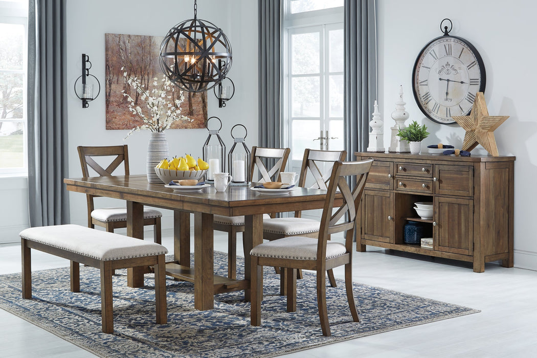 Moriville Dining Table and 4 Chairs and Bench with Storage JR Furniture Storefurniture, home furniture, home decor