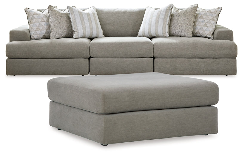 Avaliyah 3-Piece Sectional with Ottoman